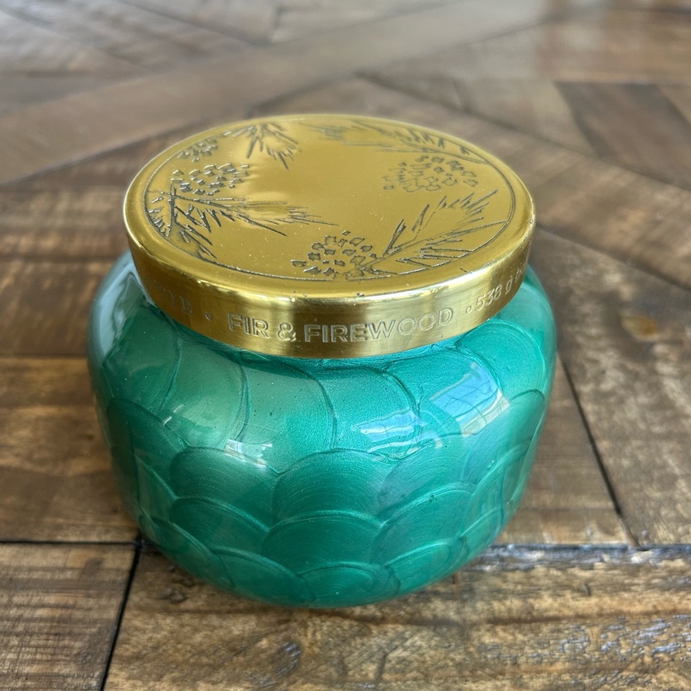 Capri Blue Fir & Firewood Glass Jar Candle 19 oz
